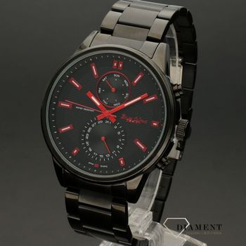 Zegarek męski Bruno BC2875 BLACK z  czerwonymi wskazówkami (2).jpg